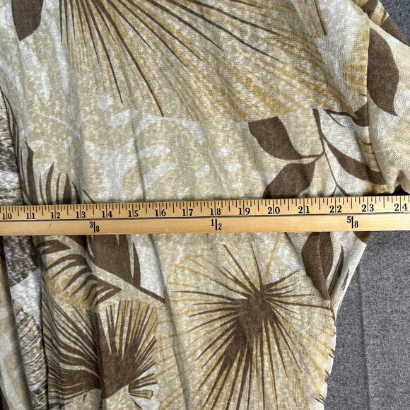 Girl With Curves Knit Palm Cardigan Neutral Palm Size 1X - Picture 10 of 13